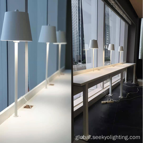  Custom White Large Shade Table Lamp Floor Lamp Supplier